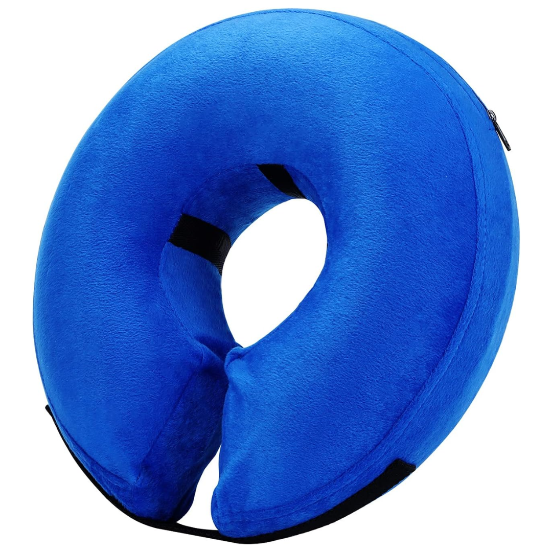Protective Inflatable Dog Collar - Soft & Comfortable Recovery Collar-Blue-S-Nora Luxe