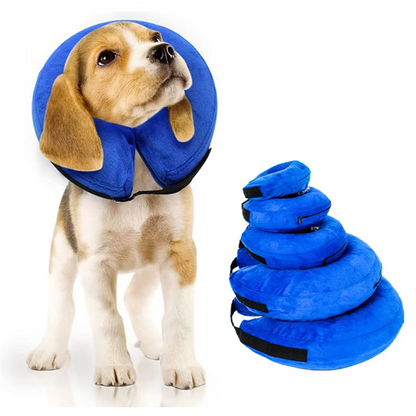 Comfy Pet Recovery Collar - Soft Inflatable Dog Neck Support - Pexav