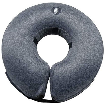 Protective Inflatable Dog Collar - Soft & Comfortable Recovery Collar-Gray-S-Nora Luxe