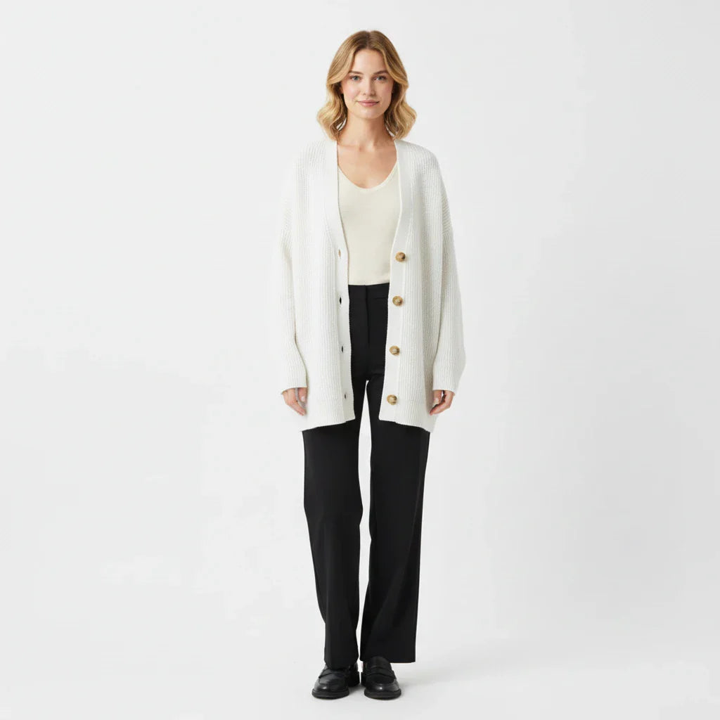 Cozy Large Knitted Women's Cardigan Sweater