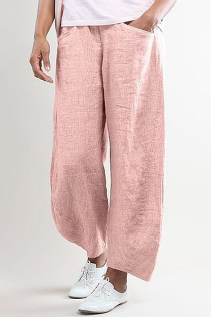 Comfortable Women's Full Length Pants with Pockets - Nocini