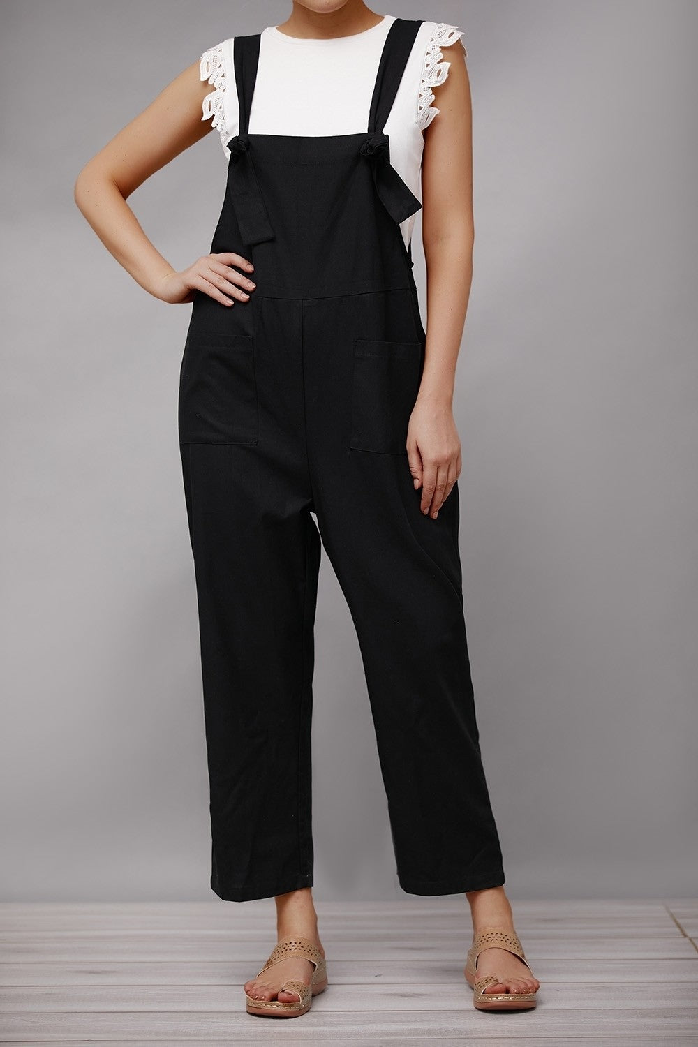 Comfy Women's Wide Leg Jumpsuit with Pockets