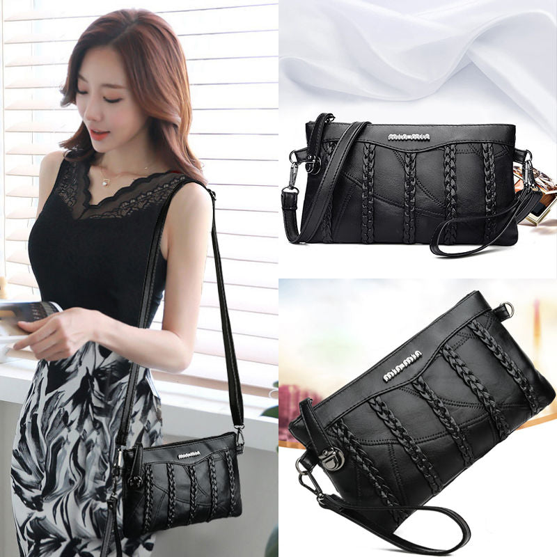 Fashionable Synthetic Crossbody Bag with Roomy Inside