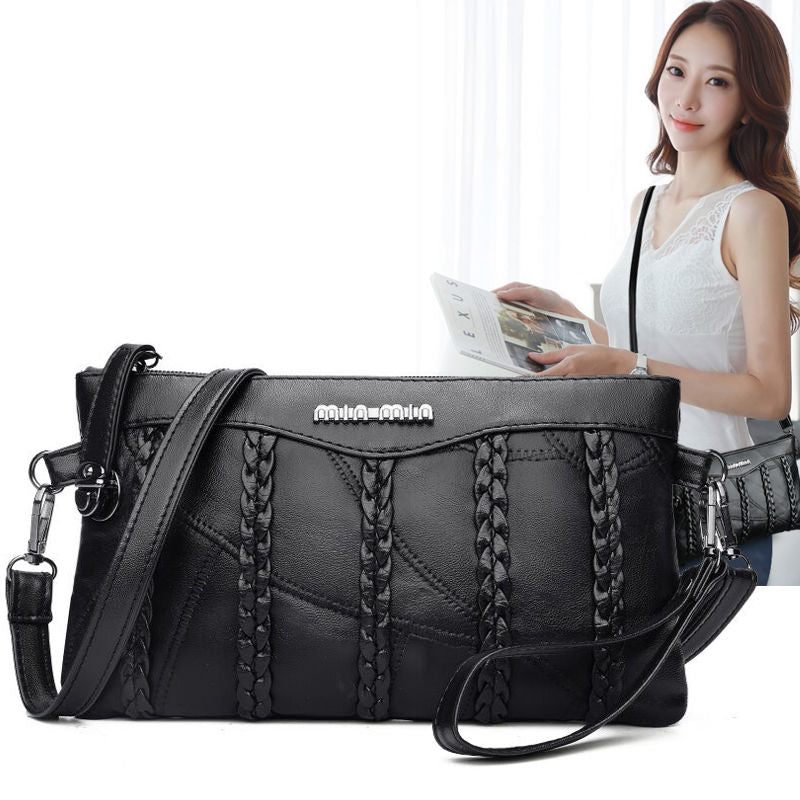Fashionable Synthetic Crossbody Bag with Roomy Inside