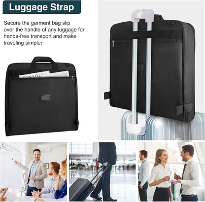 Collapsible Water Resistant Luggage Dress Bag with Shoulder Strap