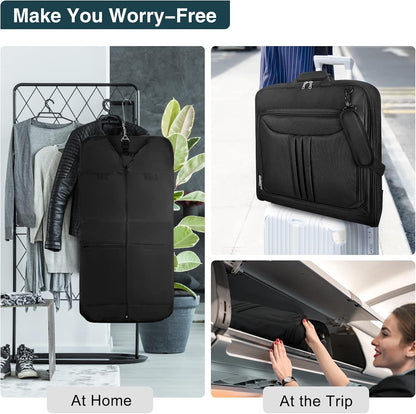 Collapsible Water Resistant Luggage Dress Bag with Shoulder Strap
