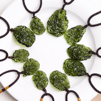 Purification Green Moldavite Necklace - Alina-Necklace + Natural Stone-3-5g-Nora Luxe