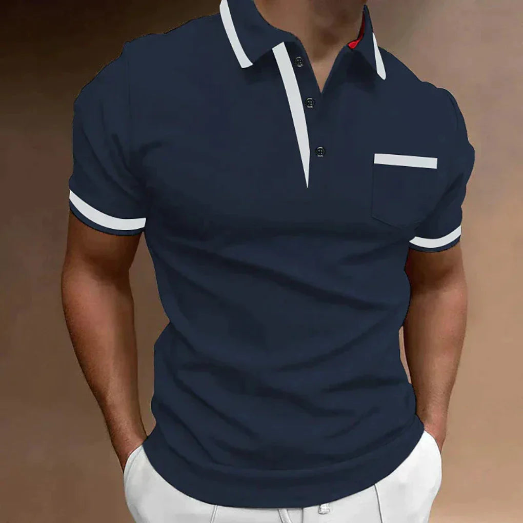 Simple Mens Polo Shirt Regular Fit Classic Style