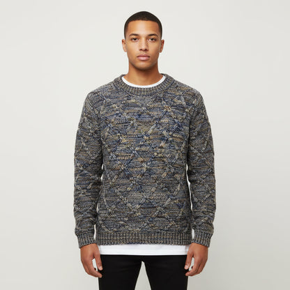 Crew Neck Knit Sweater for Men 