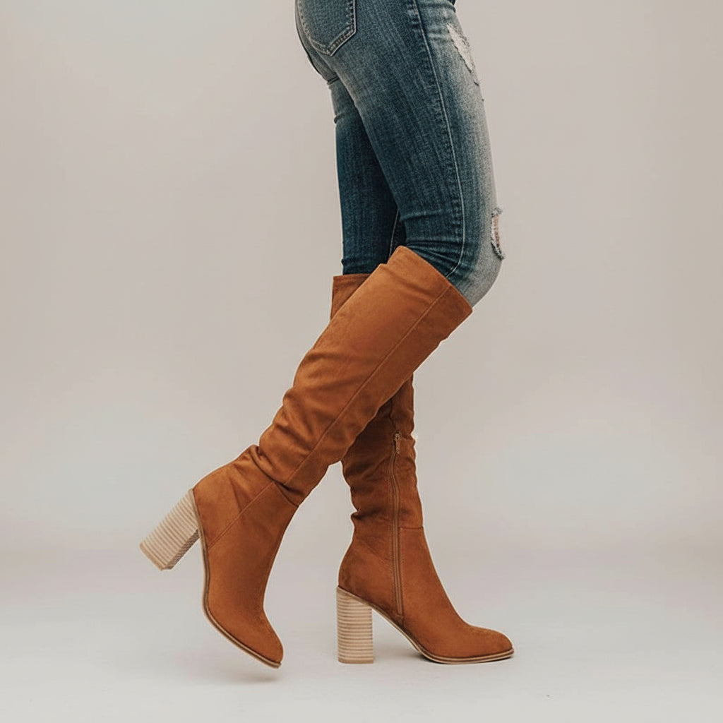 Tall High Heeled Women's Boots - Olytrend