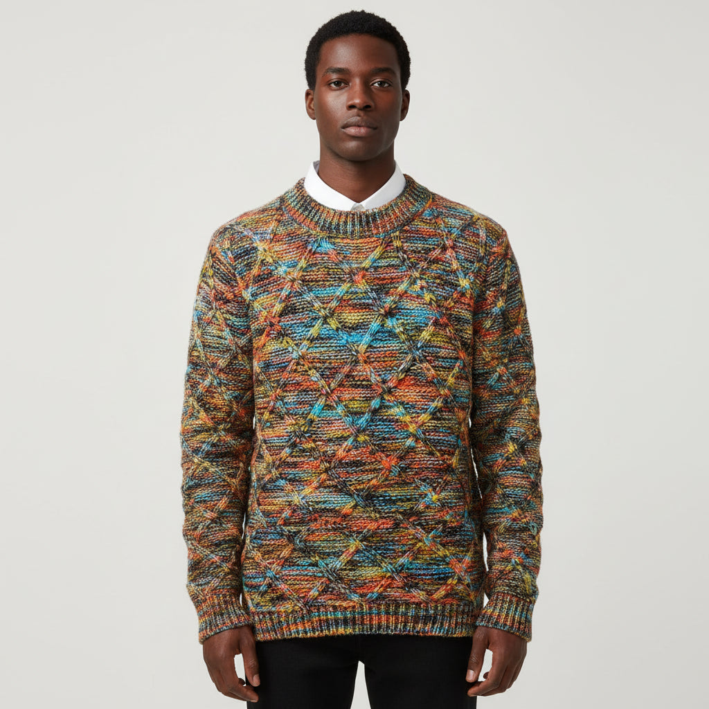 Classic Fit Men's Knit Pullover Sweater - Olytrend