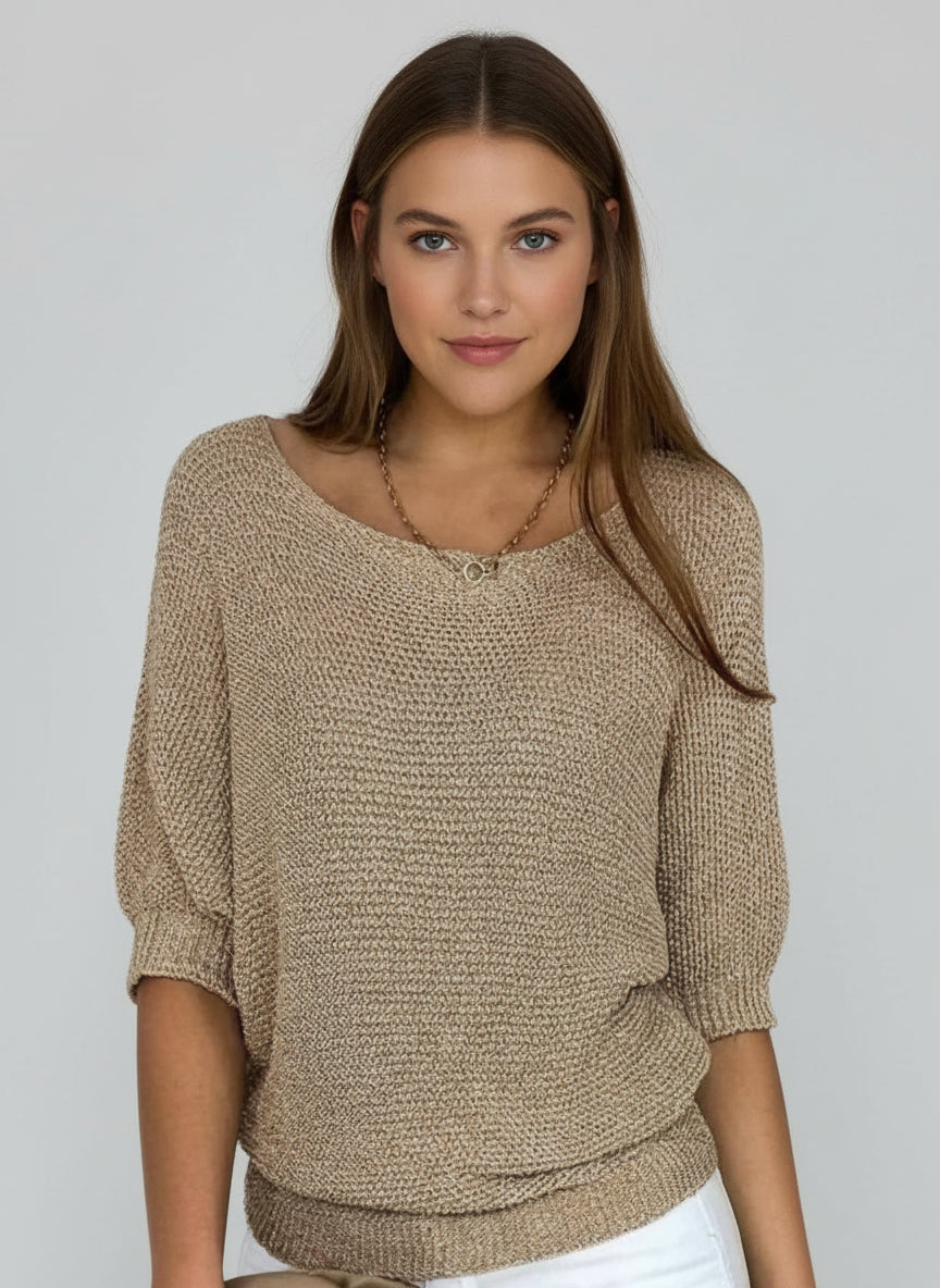 Casual Fit Ladies Crew Neck Sweater - Olytrend