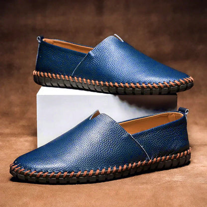 Luxury Slip On Loafers Real Leather Comfort Shoes