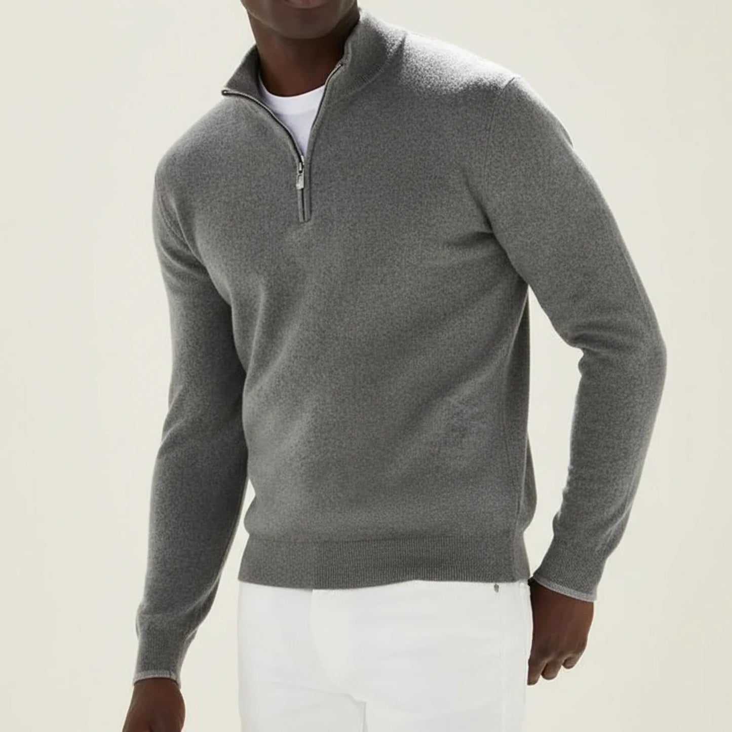 Men's Casual Zip Neck Sweatshirt