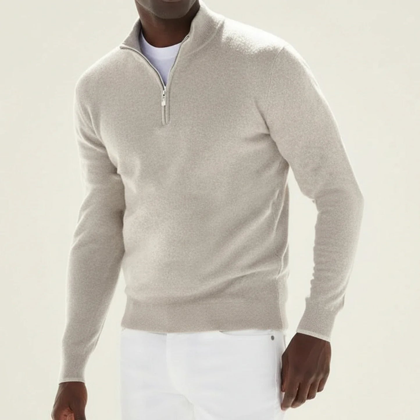 Men's Casual Zip Neck Sweatshirt