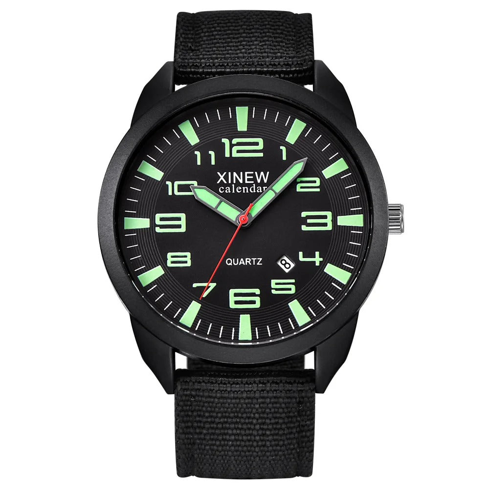 Contemporary LED Wall Clock with Date Display - Pexav