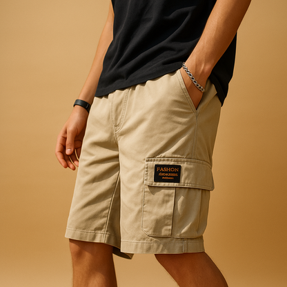 Men’s quick-dry cargo shorts with breathable fabric, relaxed fit, and multiple functional pockets. Perfect for hiking, camping, and casual outdoor wear.