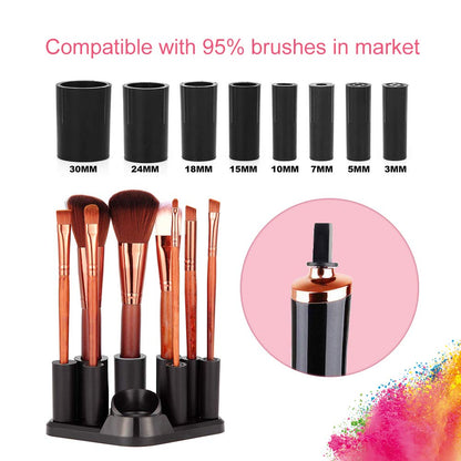 Quick Drying Electric Makeup Brush Cleaner – Clean & Ready to Use Immediately!-Black-Nora Luxe