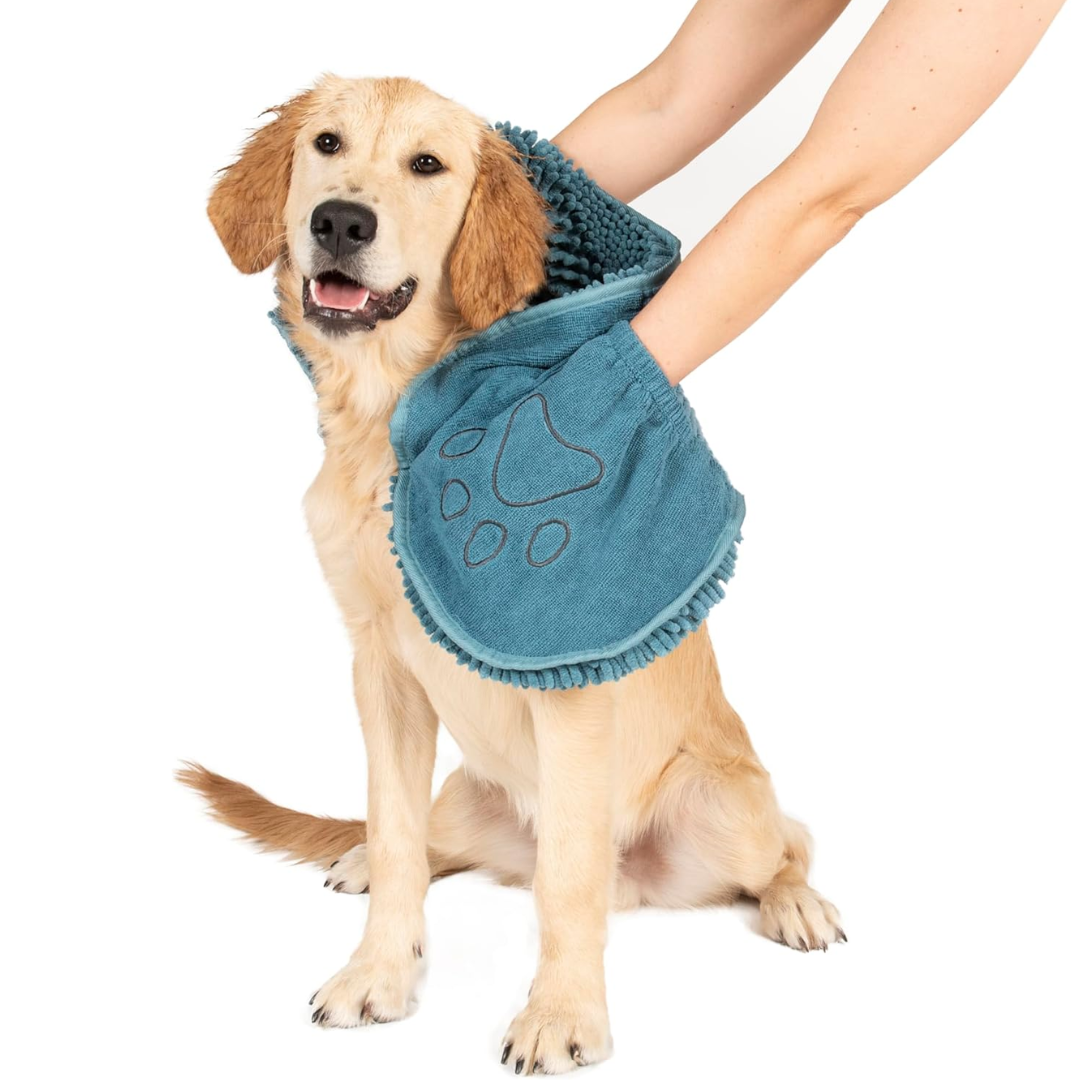 Quick-Drying Microfiber Dog Towel - Super Absorbent & Soft-Blue-Nora Luxe