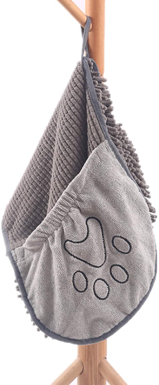Quick-Drying Microfiber Dog Towel - Super Absorbent & Soft-Gray-Nora Luxe