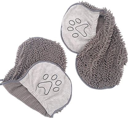 Quick-Drying Microfiber Dog Towel - Super Absorbent & Soft-Gray-Nora Luxe
