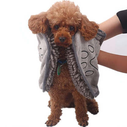 Quick-Drying Microfiber Dog Towel - Super Absorbent & Soft-Gray-Nora Luxe