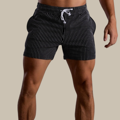 Quick-drying & Stylish Men's Swim Shorts made from Ripstop Polyester – Niko-Green-XS-Nora Luxe
