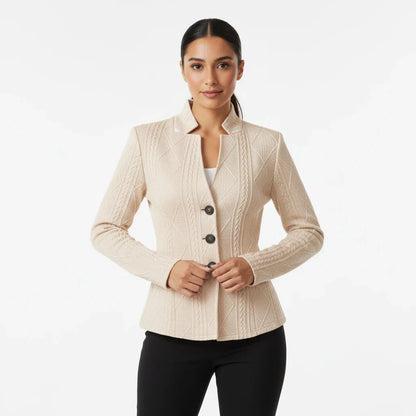 Tailored Women's Single Button Jacket - Olytrend