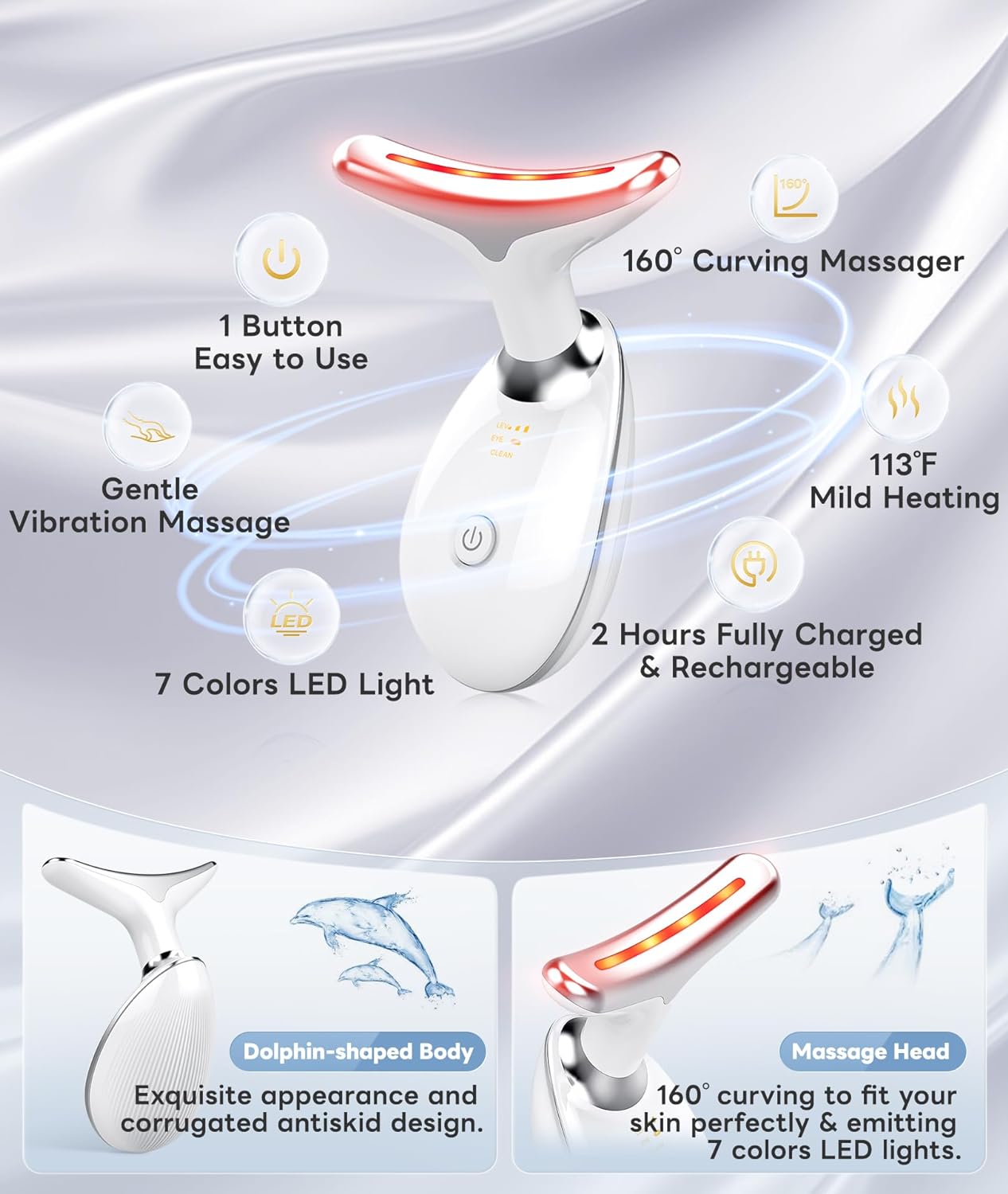 RadiantGlow 7-Color Facial Massager-Nora Luxe
