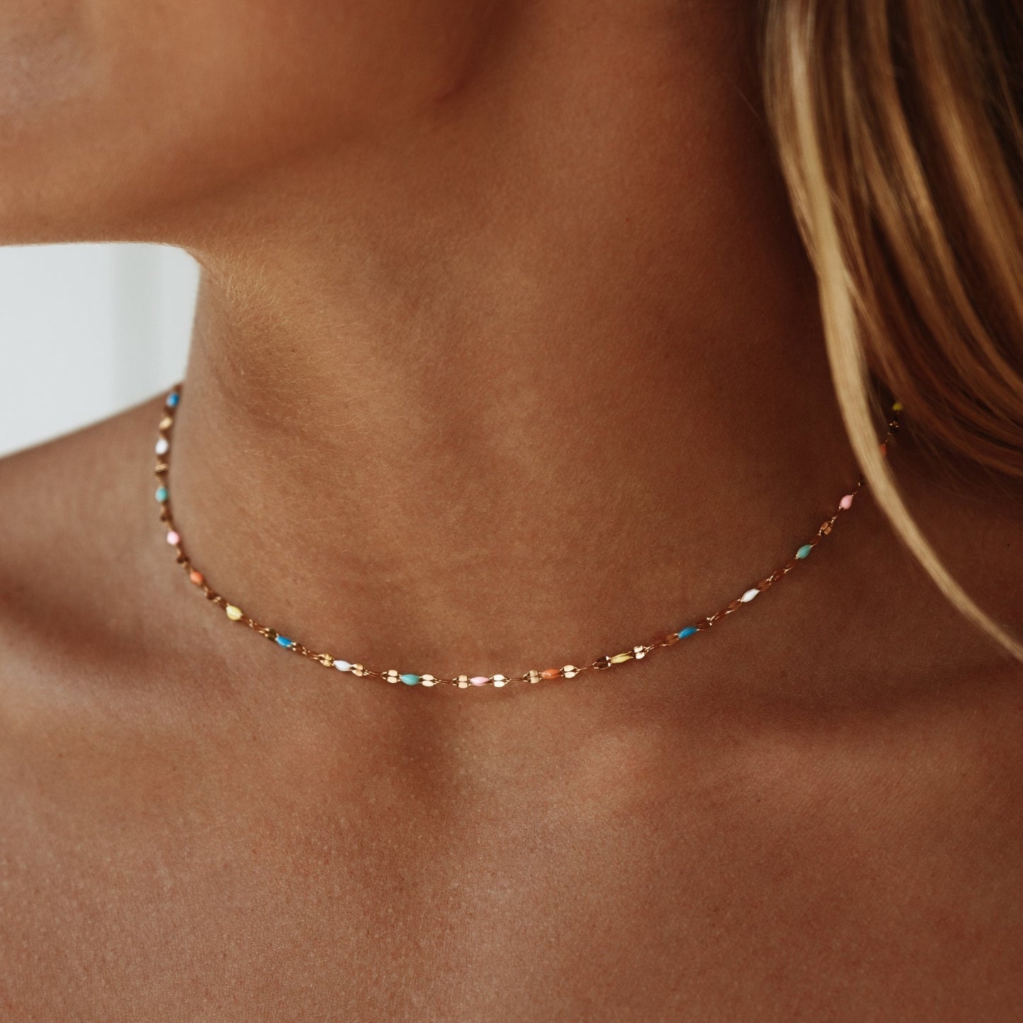 Colorful Velvet Choker Necklace - Pexav