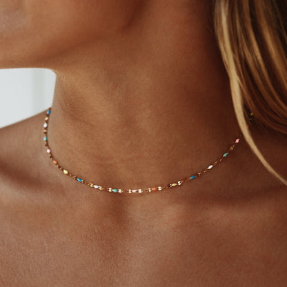 Colorful Velvet Choker Necklace - Pexav