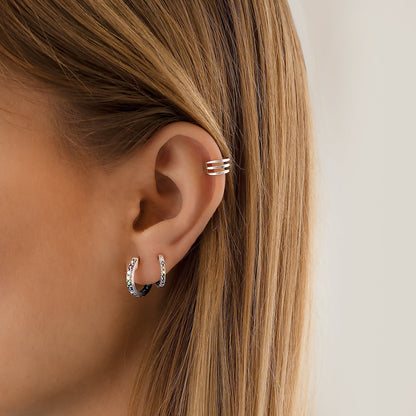 Rainbow Hoops - Sofia-Silver-Nora Luxe