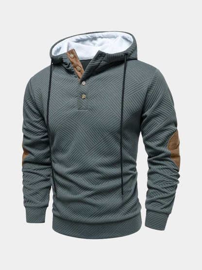 Casual Men's Zip Hooded Sweatshirt - Olytrend