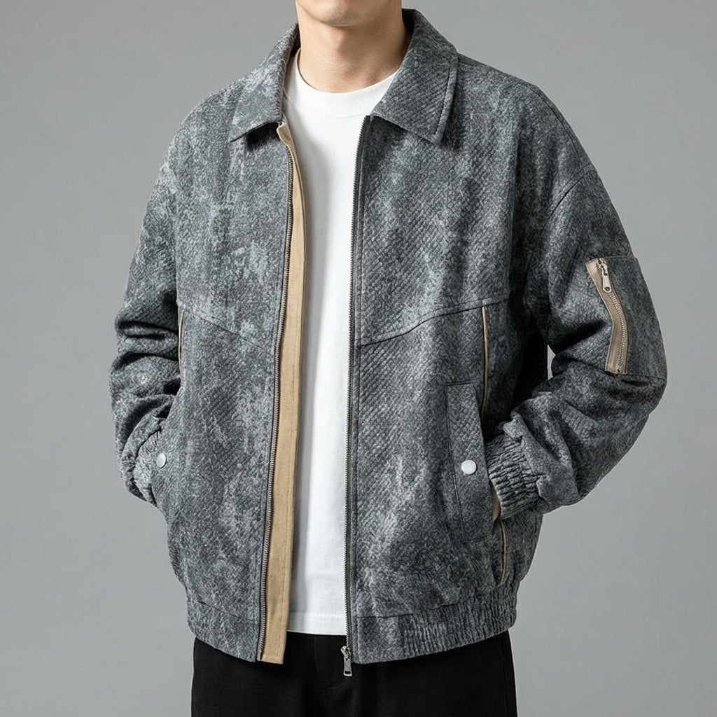 Men's Waterproof Zip Up Bomber Jacket - Olytrend