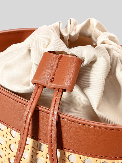 Natural Woven Boho Tote Bag