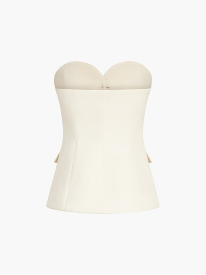 Image of Rebecca | Women's Strapless Two-Piece Pant Set