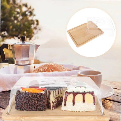 Rectangular Butter Dish with Bamboo Lid - FreshSeal-Nora Luxe