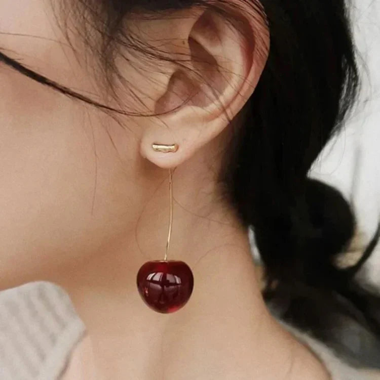 Pink Flower Drop Earrings - Pexav
