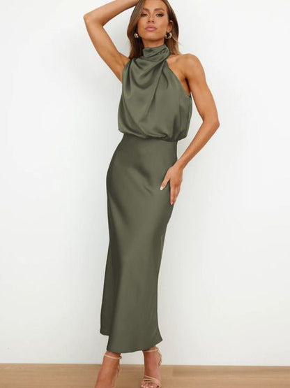 Refined Cocktail Dress - Livia-Green-S-Nora Luxe