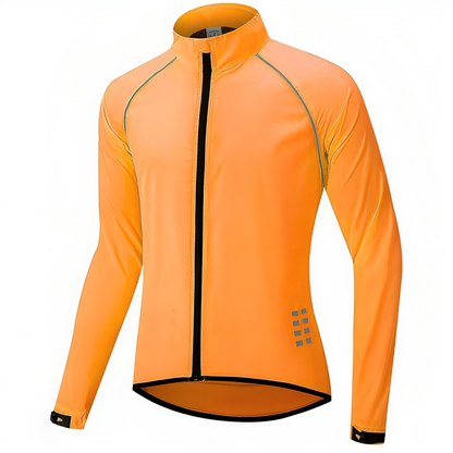 Reflective Cycling Jacket for Men - ReflectoRide-Black-M-Nora Luxe