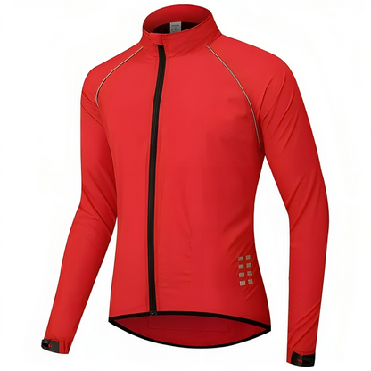 Reflective Cycling Jacket for Men - ReflectoRide-Black-M-Nora Luxe