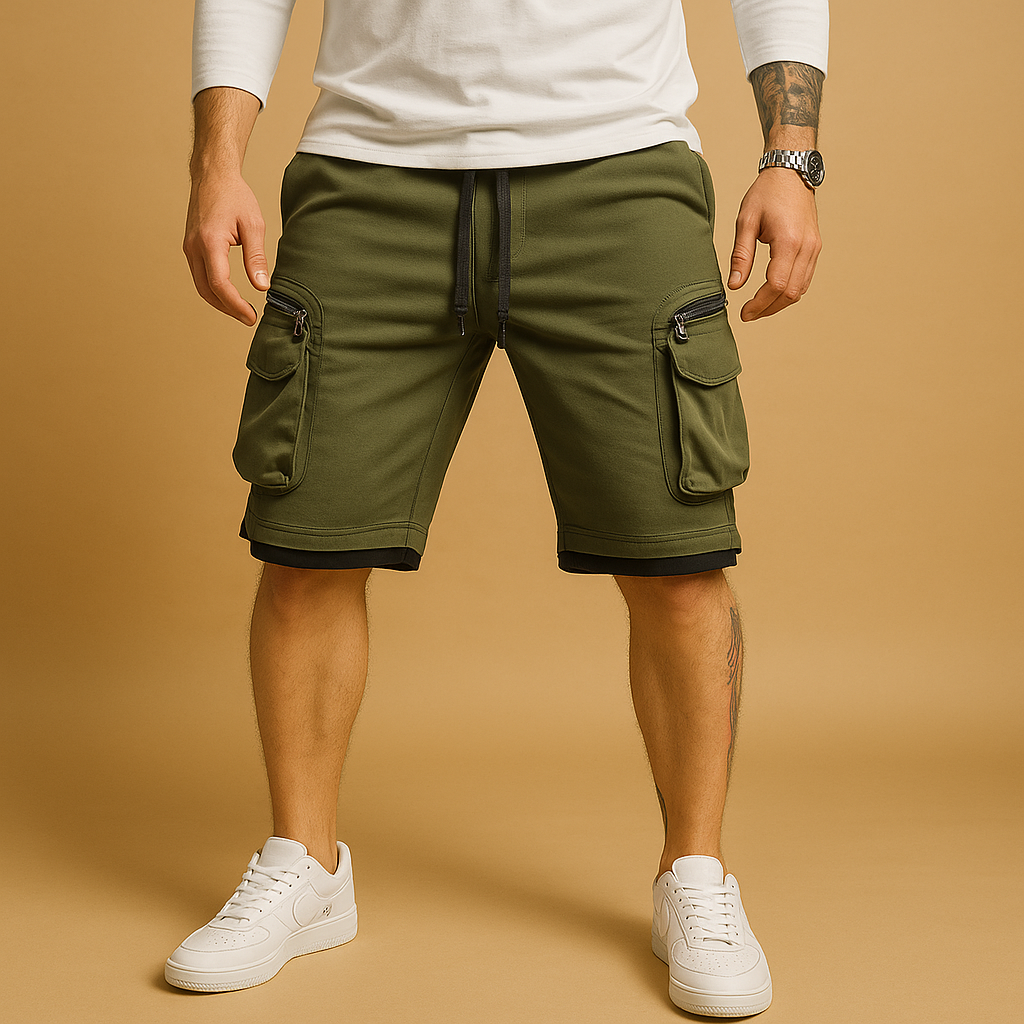 Relaxed cargo shorts for men | Jason - Nocini