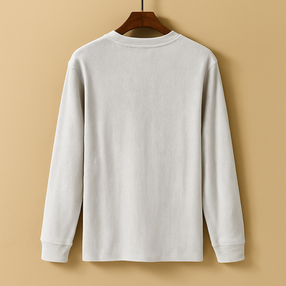 Men’s relaxed long sleeve shirt with a comfortable fit, ideal for casual wear, daily outfits, and weekend occasions.