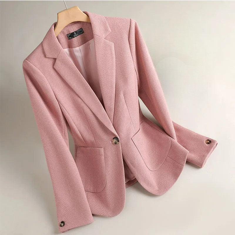 Timeless Fit Women's Single Button Blazer - Olytrend