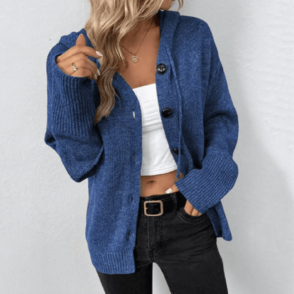 Cozy Women's Button Front Cardigan Sweater