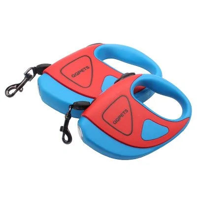 Retractable Dog Leash with LED Lighting - SafePaw-red-196.85 inches-Nora Luxe