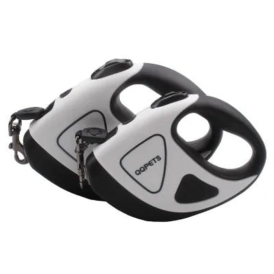Retractable Dog Leash with LED Lighting - SafePaw-White-196.85 inches-Nora Luxe