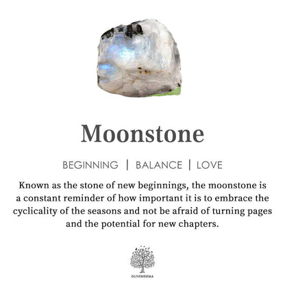 Retro Moonstone Necklace - Selene-Nora Luxe