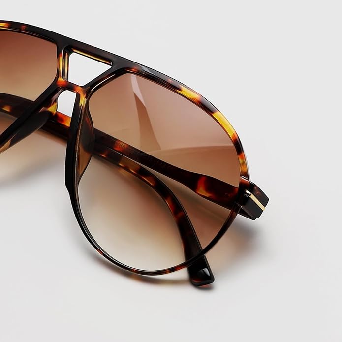 Vintage Large Pilot Shades - Amara - Pexav