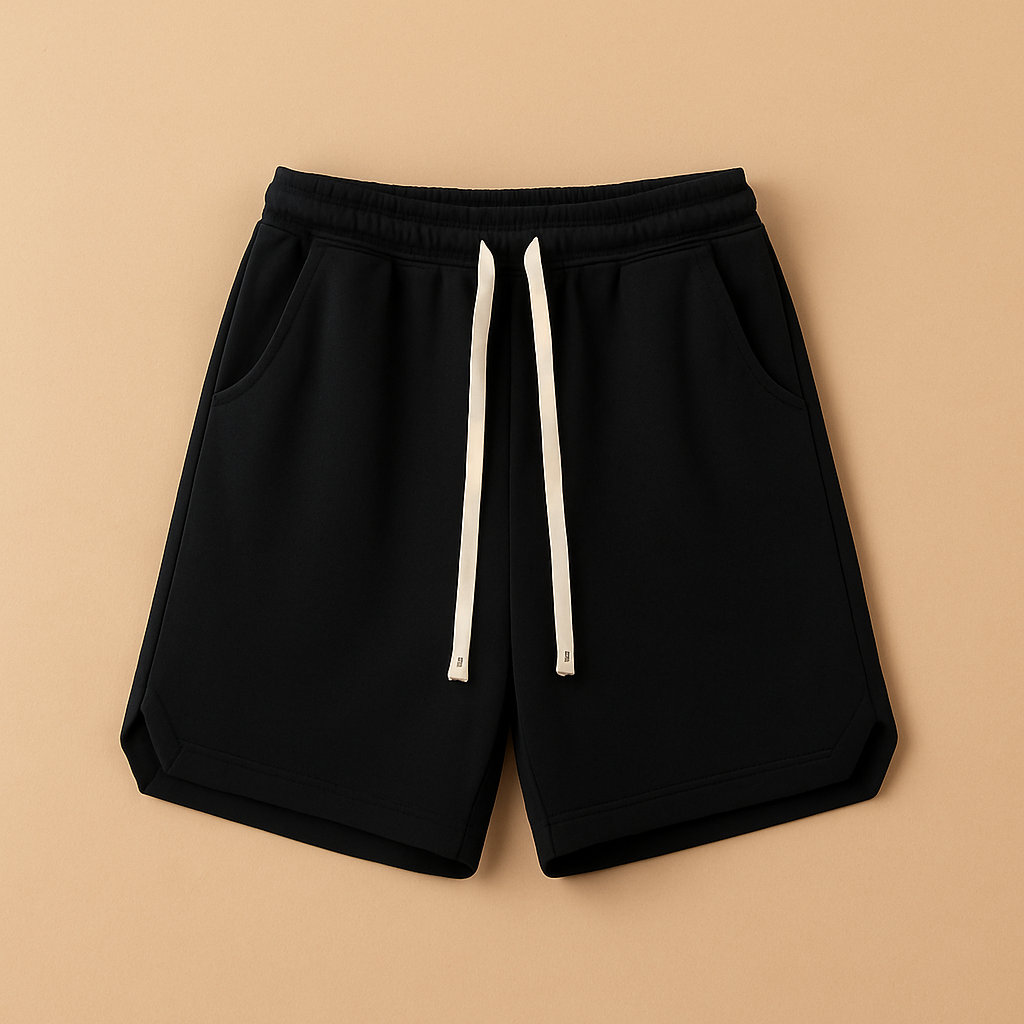 Men’s retro sport shorts with loose fit and elastic waistband in green, blue, gray, khaki, and black — perfect for sports, leisure, and outdoor activities.